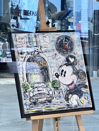 Peinture Micky Sur Chevalet